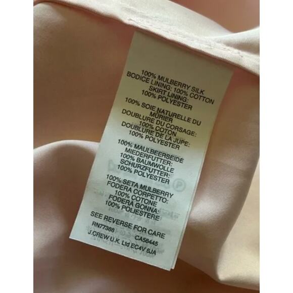 J. Crew Nadia Silk Strapless Pink Dress - 4 - Picture 4 of 5